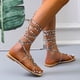 thumbnail image 5 of Sandalias planas Correa Estampado de leopardo Casual Zapatillas de mujer Wmkox8yii ytu6152, 5 of 7