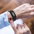 thumbnail image 3 of EXHUMKY Step Counter Bracelet Pedometer Bracelet PU Black 1Set Fashion Design Daily Exercise, 3 of 5