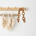 thumbnail image 4 of OATIPHO Rattan Woven Chain Link Decor Boho Brown Wall Hanging Ornament for Home, 4 of 6