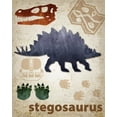 thumbnail image 2 of Hogan, Melody 15x18 White Modern Wood Framed Museum Art Print Titled - Stegosaurus Dinosaur, 2 of 4