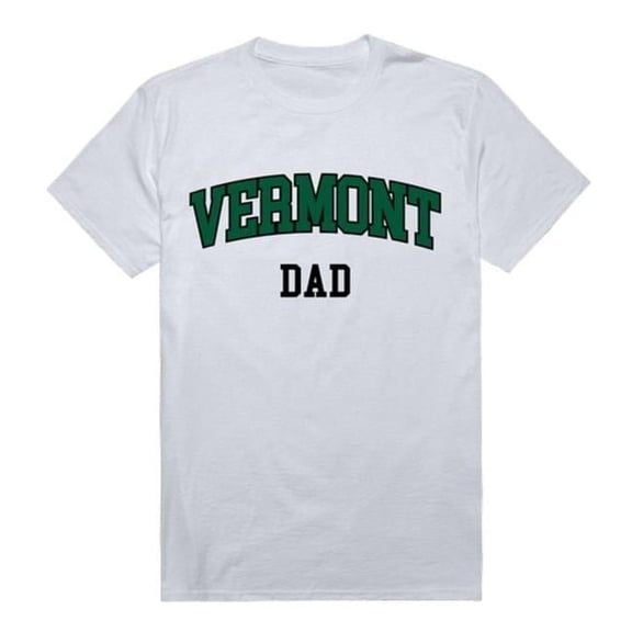 W Republic 548-155-WHT-03 University of Vermont College Dad T-Shirt, White - Large