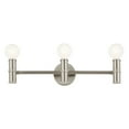 thumbnail image 5 of Torche 3-Light Bathroom Vanity Light in Brushed Nickel, 5 of 8