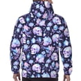 thumbnail image 7 of Fotbe Men's Hoodie with Skull crystal flower Pattern - Kangaroo Pocket Pullover Hooded Sweatshirt, Perfect for Daily Wear, Travel, and Home-X-Large, 7 of 7