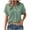Green, variant on Ltctricy Women's Button down Shirts Short Sleeve Collared Pleated Business Casual Work Blouses Trendy Summer Tops