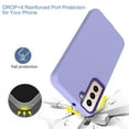 thumbnail image 4 of SaniMore for Samsung Galaxy S22 6.1" 2022 Case, Hybird Tri-layer Heavy Duty Protecetive Slim Silicone Shockproof Shell [Soft Anti-Scratch  Anti-Fingerprint] [Military-Grade Drop Tested], ight Purple, 4 of 6