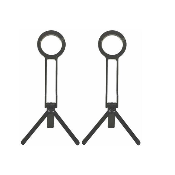 Magnetic Phone Tripod for iPhone, Ma38 Portable Phone Holder Mini Tripod for Magsafe, Ma 38 Aluminium Double-Sid Stand with Strong Magnets & Foldable Hook, 180° Rotation Cold Shoe Mount Black 2PCS