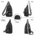 thumbnail image 4 of GAEKEAO Sling Bag Crossbody Bags for Women Vegan Leather Fanny Pack Chest Travel Anti Theft Purse Shoulder Bag handbags Gifts, 4 of 6