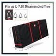 thumbnail image 6 of Rolling Christmas Tree Storage Bag 7.5ft Christmas Tree Box for Xmas Artificial Disassembled Trees Holiday Extra Large Storage Bags Container with Wheels & Handles Waterproof Canvas, 6 of 6