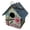 Light green iron sheet, variant on Tarmeek Bird House,Wooden Bird Feeder Outdoor Bluebird House for Outside Clearance,Wooden Birdhouse Finch Cardinals Hanging Birdhouse Nesting Box for Wild Bird