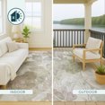 thumbnail image 4 of Addison Rugs Chantille Indoor/Outdoor Transitional Botanical Taupe Machine Washable Rectangle Rug, 3' x 5', 4 of 8