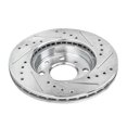 thumbnail image 7 of Detroit Axle - 9.45" inch Front Drilled and Slotted Disc Brake Rotors Replacement for Honda Civic, Civic Del Sol, CRX, 7 of 7