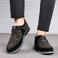 thumbnail image 2 of asddcavvf Fashion Style Men's Breathable Comfortable Business Slip On Work Leisure Hit Color Leather, 2 of 8