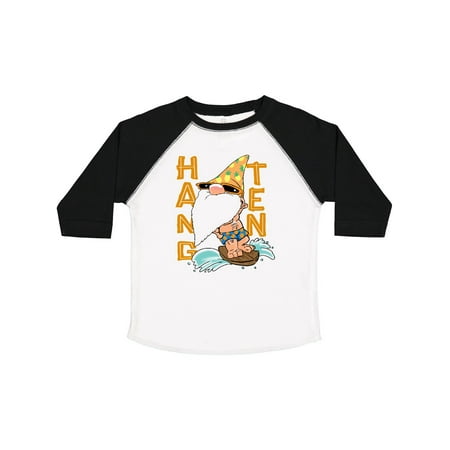 

Inktastic Vacation Gnome Cute Surfer Hang Ten in Swim Trunks Gift Toddler Boy or Toddler Girl T-Shirt