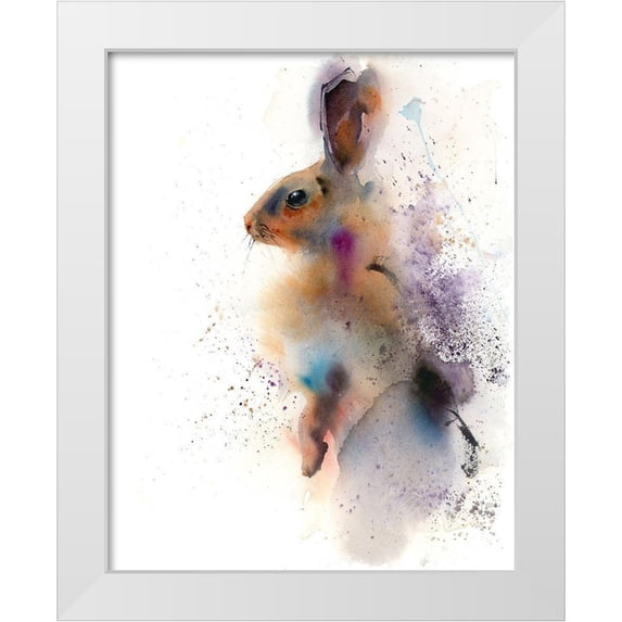 Shefranov, Olga 26x32 White Modern Wood Framed Museum Art Print Titled - Bunny