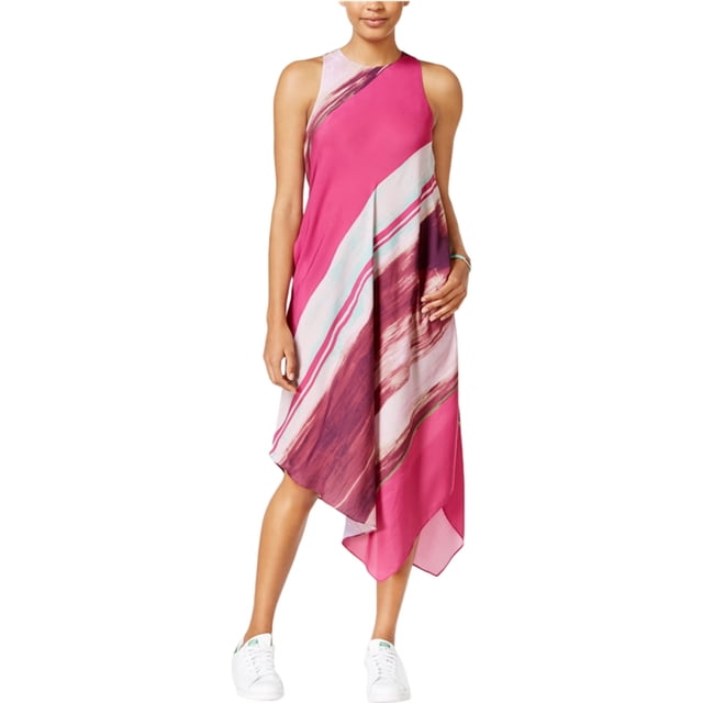 Vestido sin mangas asimétrico Rachel Roy para mujer rosa mediano