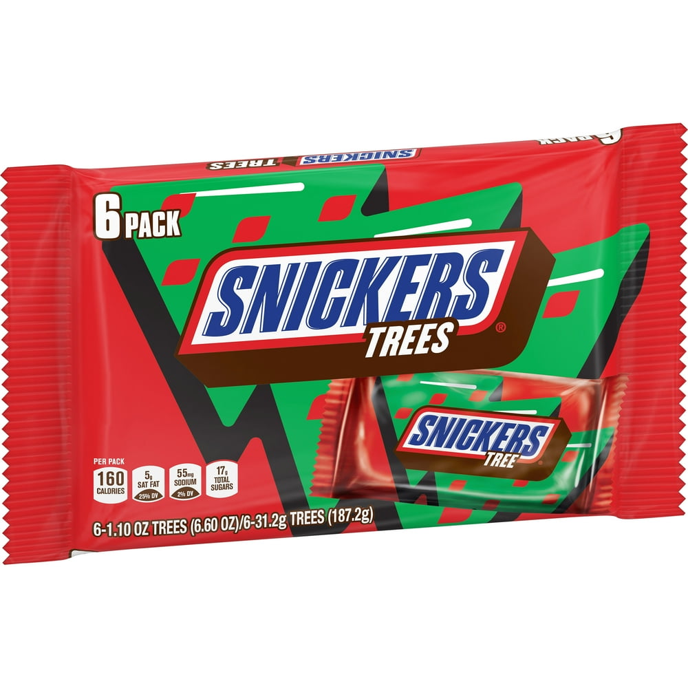 SNICKERS, Christmas Candy, Chocolate Candy Bars, Christmas Tree Shape