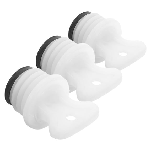 NICEXMAS 3Pcs Durable Rubber Hot Water Bottle Stoppers White Leak Proof Seal for Hot Water Bags