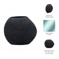 thumbnail image 5 of Textured Glass Vase for Living Room Decor - Modern Home Decor Accents with Sculpted Surface Detail - Decorative Flower Vase for Room, Bedroom, House, Office, and Table Display - 10", Black, 5 of 8