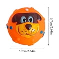 thumbnail image 2 of dgysar Squeaky Dog Face Ball Toy for Small and Medium Dogs Enamel Rubber Bouncy Toy with Cute Dog Face Design Interactive Fetch Toy for Corgi Shiba Inu Teeth Cleaning Green 1PC, 2 of 7