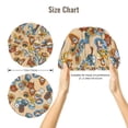 thumbnail image 5 of Yiaed Camp Badge Print Satin Bonnet Silk Bonnet Hair Bonnet for Sleeping Hair Bonnets, 5 of 6