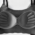 thumbnail image 4 of Womens Bras Comfortable Comfy Solid Color Bras Wire Free Underwear Push Up Bra Everyday Bralettes Thin Straps L, 4 of 5