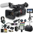 thumbnail image 1 of Panasonic 4K Camcorder W/ Padded Case - Advanced W/ Mic Bundle, 1 of 7