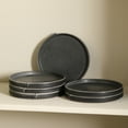 thumbnail image 2 of Stone Lain Bao 4-Piece Dinner Plate Set Stoneware, Charcoal, 2 of 6