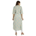 thumbnail image 5 of Moomaya Ethnic Printed Cotton Basic&nbsp;Kurti&nbsp;Straight Long Kurta For Indian Womens Blouse, 5 of 7
