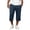 Navy, variant on Hurxie Men's Baggy Sweat Shorts Cotton Long Below Knee Fleece Capri Shorts Athletic Casual 3/4 Pants with Pockets Navy,L