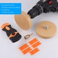 thumbnail image 3 of HELIAHOO Adhesive Remover, Car Sticker Remover Kit, 2 Pcs Eraser Wheel and Plastic Scraper, Decal Remover, 3.5In Toffee Wheel with Adaptors for Removing Vinyl, Glue, Sticker, Adhesive on AZ83-2791, 3 of 8