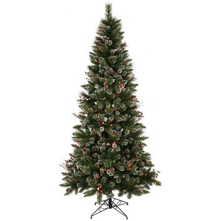 vickerman 7 snow tipped pine and berry artificial vickerman 7 snow tipped pine and berry artificial