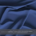 thumbnail image 2 of GRANDPATIO 12 ft Deluxe Aluminium Patio Umbrella with Base, Large Offset Outdoor Umbrella, Navy Blue, 2 of 6