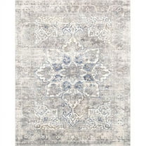 Pasargad Home  2 x 3 ft. Efes Design Power Loom Area Rug - Light Grey