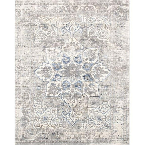 Pasargad Home Efes Polypropylene & Polyester Area Rug 2' 0" X 3' 0" L. Grey