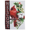 thumbnail image 2 of Northlight Cardinal "Welcome" Outdoor Christmas Garden Flag - 18" x 12.5", 2 of 5