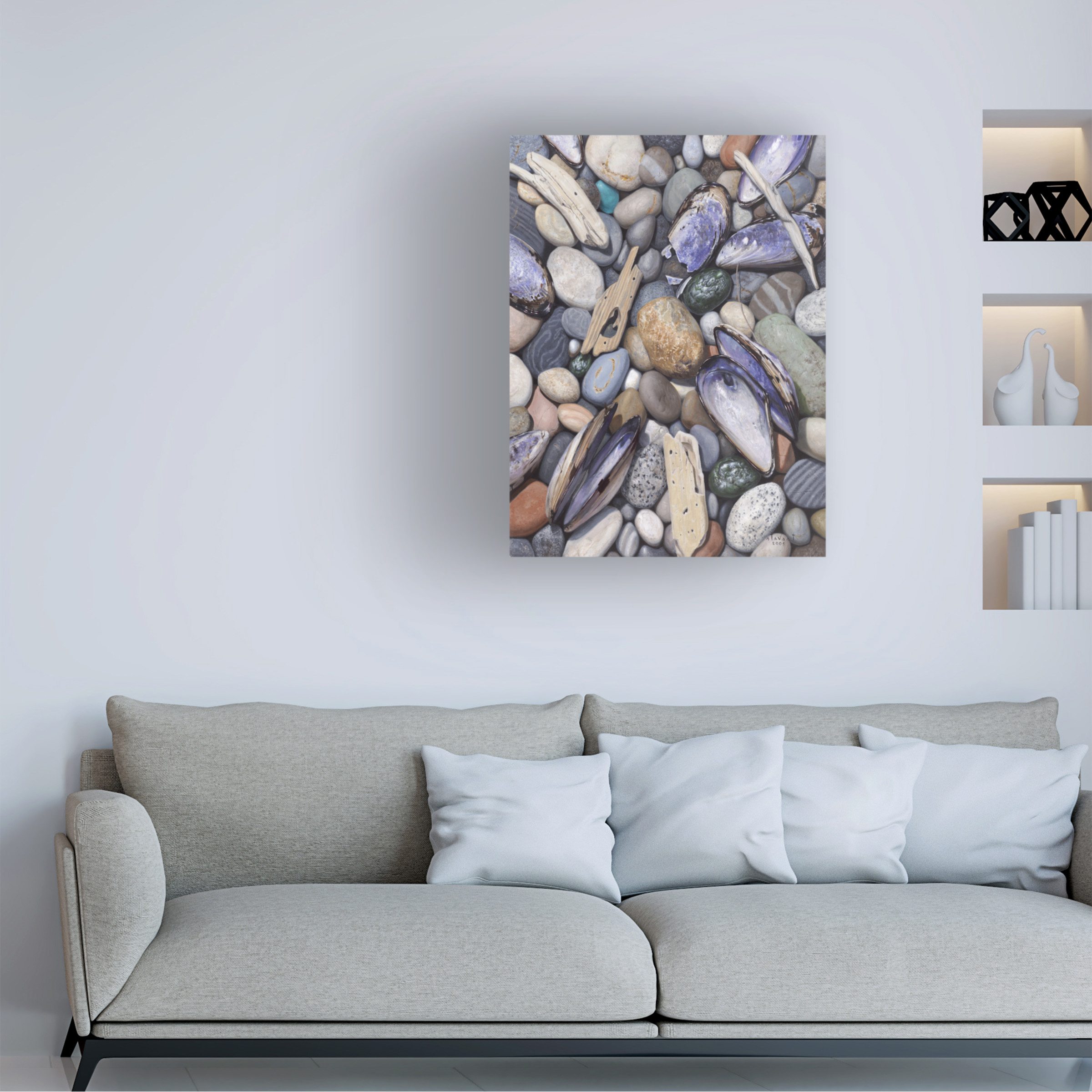 Stephen Stavast 'Treasure at Muscle Beach' Canvas Art