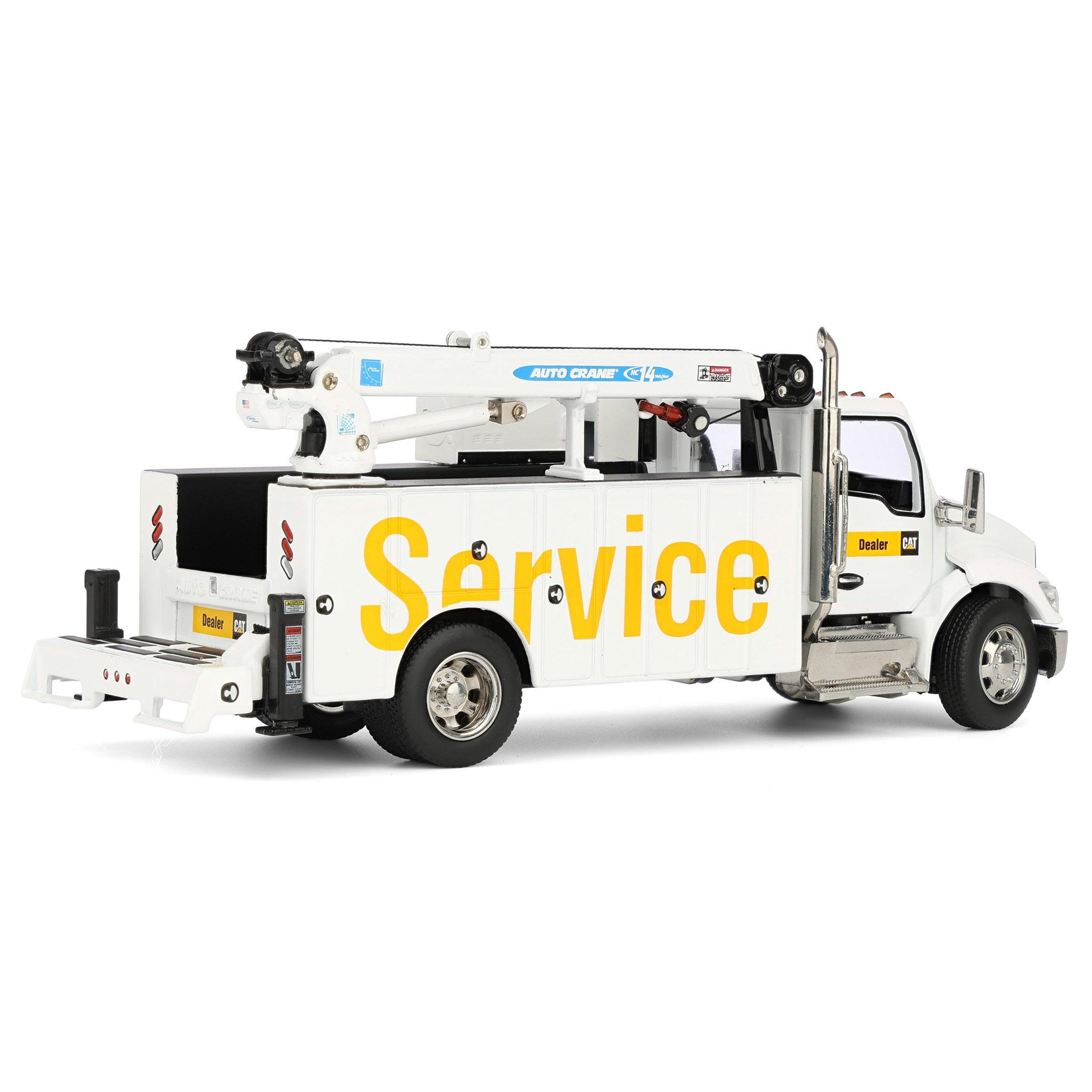 Kenworth T380 Auto-Crane Titan 85 Truck with Miller EnPak White "Transport Series" 1/50 Scale Diecast Model by Diecast Masters