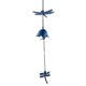 thumbnail image 1 of Campana de viento japonesa de hierro fundido para exteriores, pequeña campana de viento colgante retro para jardín, para buena suerte, decoración de patio y balcón., 1 of 8