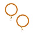 thumbnail image 2 of 2 piezas pulsera de silicona círculo grande pulsera pulsera llavero anillo llave colgante accesorios para mujeres damas (naranja), 2 of 5