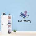 thumbnail image 1 of Boys Don't Worry Cute Sports Wall Decal Decoration Thalassophile Motivational Quote Wall Decal Lasts Years and Easily Removable - Size: 10 In(W) x 9 In(H), 1 of 5