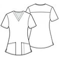 thumbnail image 5 of Tooniforms Scrubs Top For Women V-Neck Print TF736, 5 of 7
