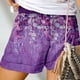 thumbnail image 3 of Pantalones Cortos De Cintura Alta, Cómodos De Usar, Lavado A Máquina, Pantalones Cortos De Verano, Patrón De Impresión Para Vacaciones Para El Hogar Para Mujeres YLSHRF Otros, 3 of 5