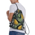 thumbnail image 4 of Yiaed Citrus Fruits Elegant Lemons Print Drawstring Bags Drawstring Backpack Bulk String Back Pack Gym Sport Bag-Medium, 4 of 5