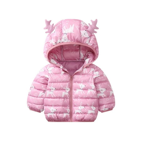 

Kids Little Boys Girls Toddler Winter Thick Coat Christmas Windproof Coats Hooded waterproof Warm Outwear Hoodie Jacket