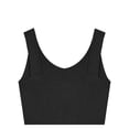 thumbnail image 4 of Defitshape Women's Sexy Crop Tank Top Soft Top Crop Knit Cute Summer Scoop Neck Lightweight Sleeveless Cropped Top Black 14, 4 of 4
