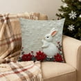 thumbnail image 4 of OutmaxHome Easter Bunny Pillow Cover 18"x18" with Soft Fabric Hidden Zipper,Easter Spring Throw Pillow Case Decorative Pillowcase Indoor Cushion Cover for Farmhouse Home Sofa Decoration, 4 of 7