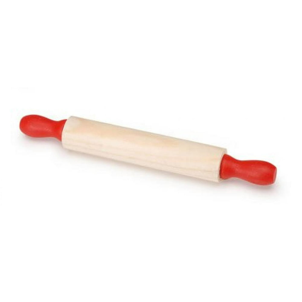 Package of 12 Mini Retro Look Rolling Pins with Red Handles Walmart