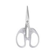 thumbnail image 2 of [Brand] Stu-dent Art Craft Scissors - Stainless Steel Blades, Transparent Frosted Handle, Blunt Tip Safety, Compact for Sch-ool Office Home Projects, 2 of 6