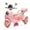 Pink, variant on Urday 12V Kids Electric Motorcycle with Parent Seat, Dual 25W Motors 3-Wheeled Ride On Toy, Bluetooth Music, USB, High Weight Capacity 132 lbs, Beige