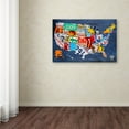 thumbnail image 2 of Trademark Fine Art 'USA Map' Canvas Art by Design Turnpike, 2 of 3